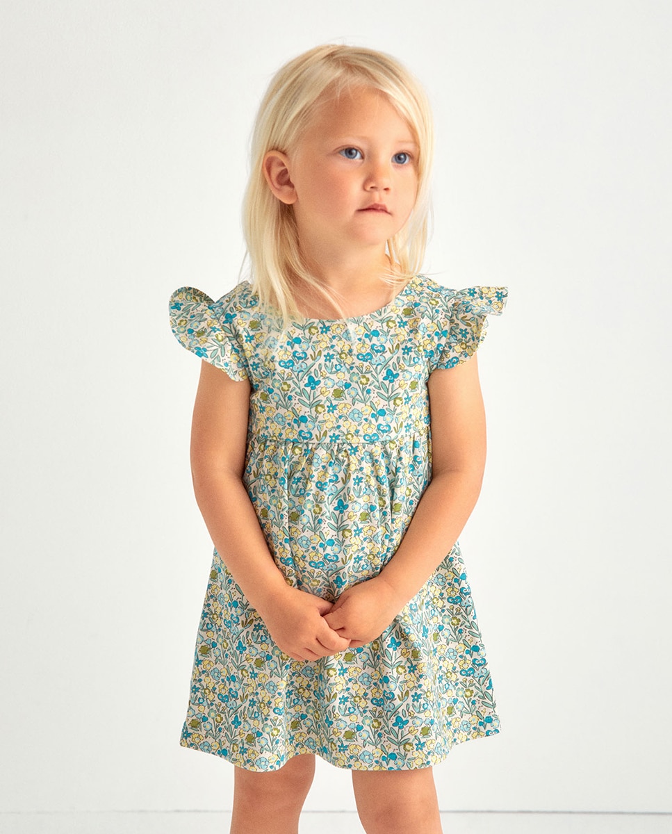 Imagem 0 de Vestido Piqué com Estampado Floral