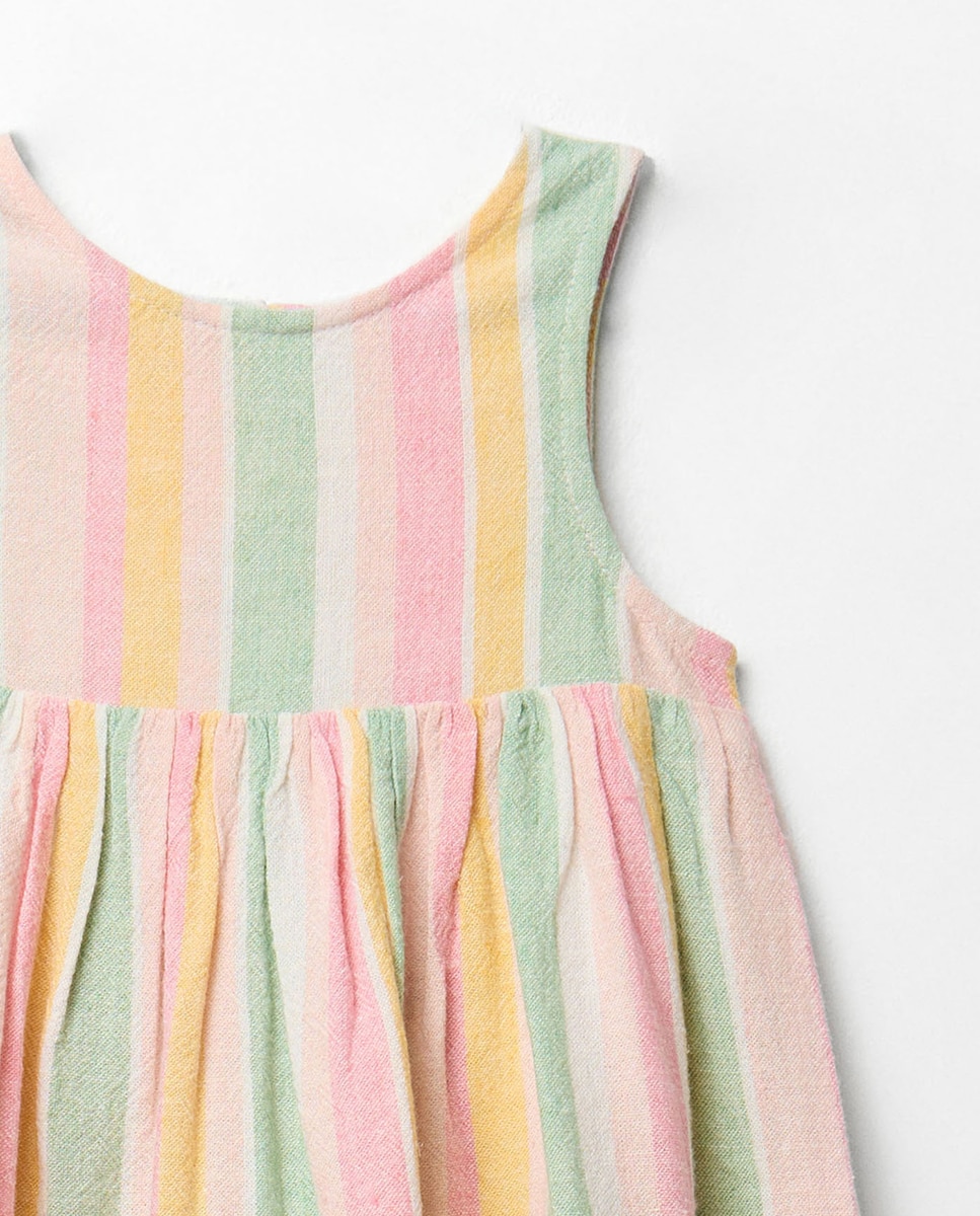 Vestido às Riscas Sfera Multicolor-6