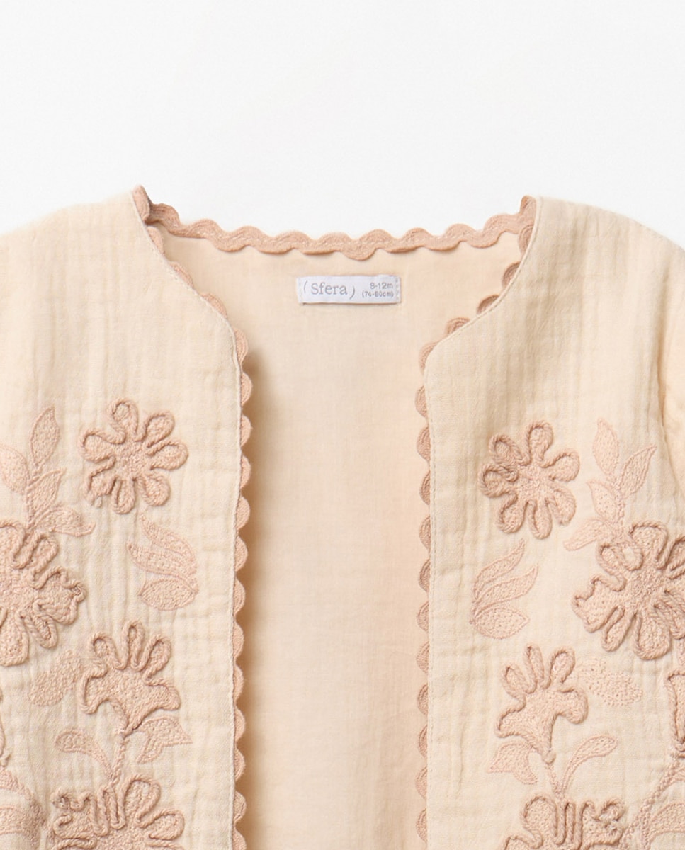Kimono Ondulado com Bordados Sfera Cru-6