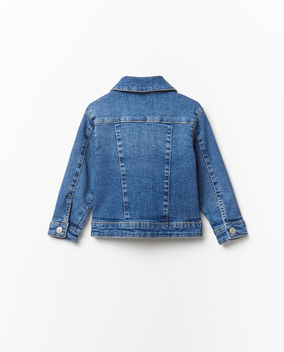 Blusão de Ganga Azul-médio-3