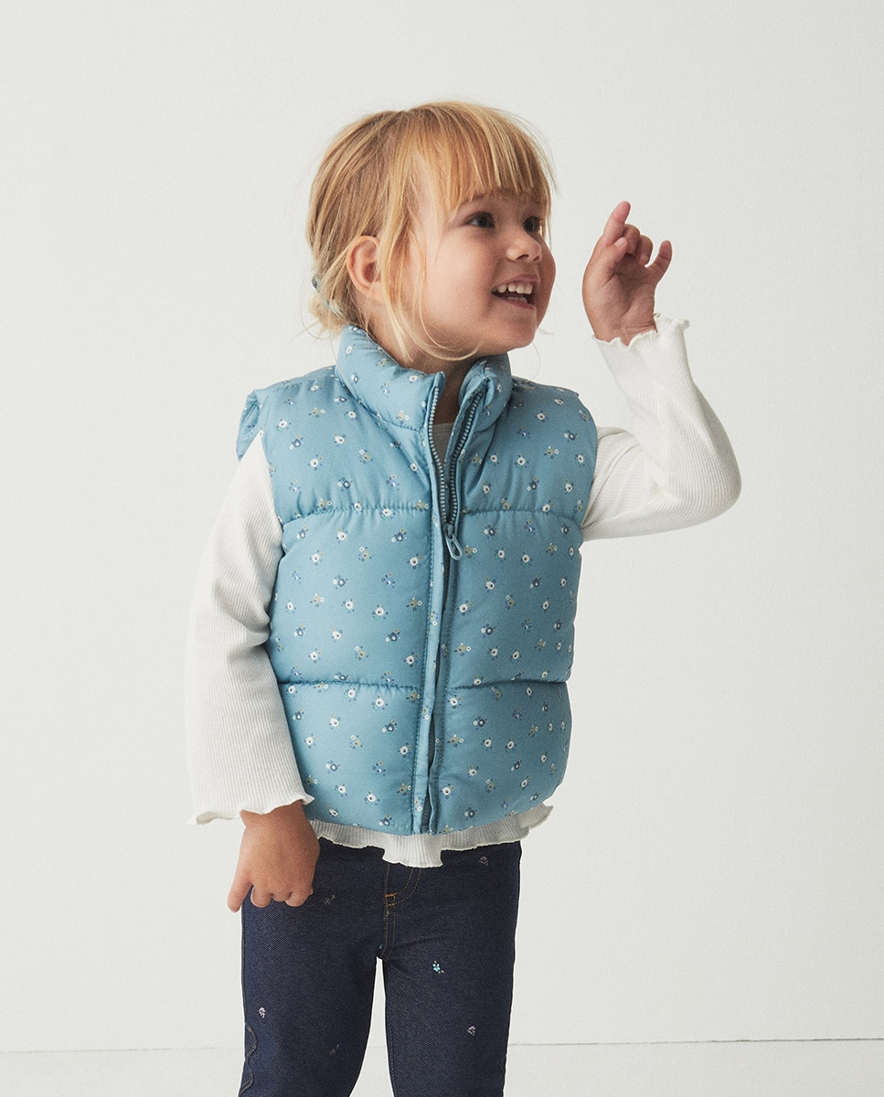 Chaleco basic print - Sfera - 410 Azul claro 410 Azul claro-1