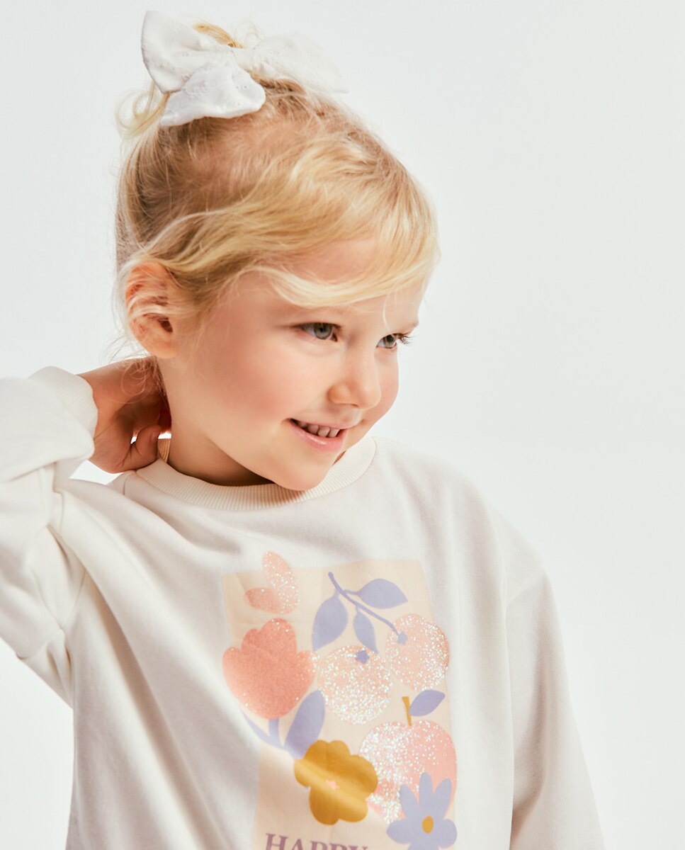 Sweatshirt com Estampado Cru-2