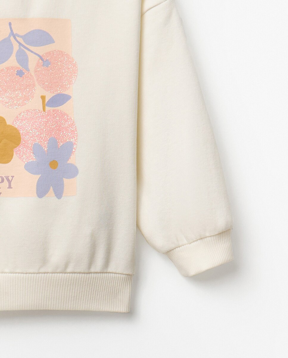 Sweatshirt com Estampado Cru-7