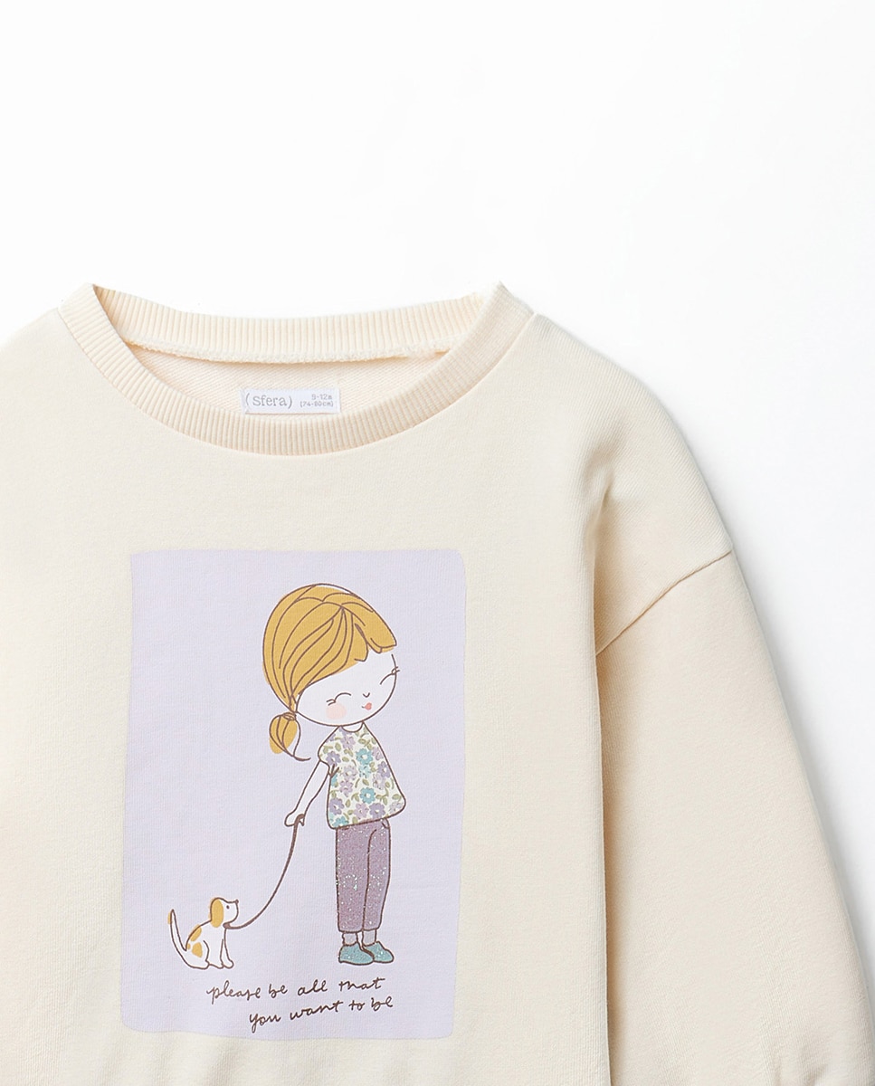 Sweatshirt Básica Sfera 120 Cru-2