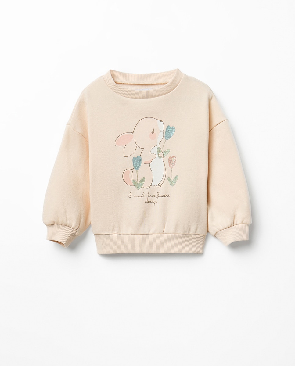 Imagem 0 de Sweatshirt Básica com Coelho