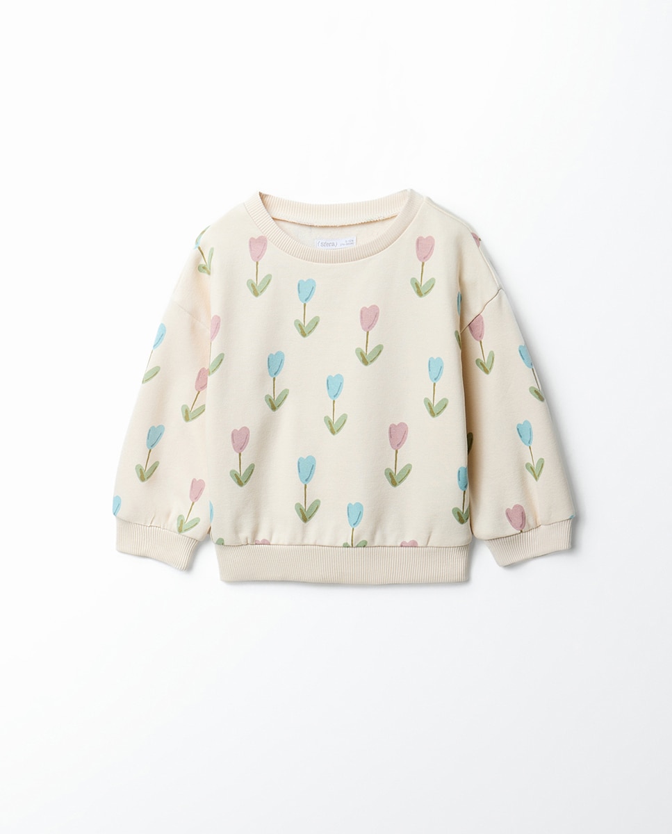 Imagem 0 de Sweatshirt Básica com Estampado