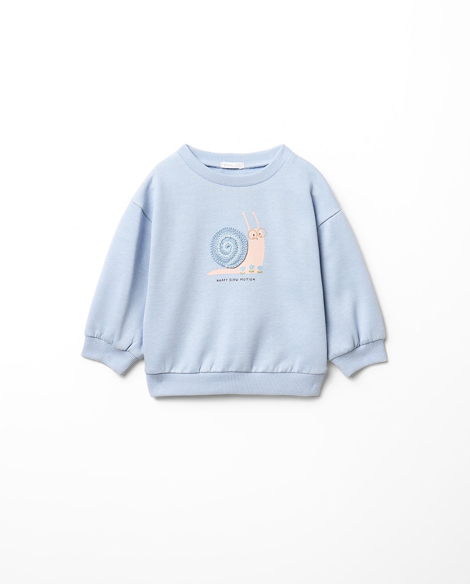 Imagem 0 de Sweatshirt com Caracol de Crochet