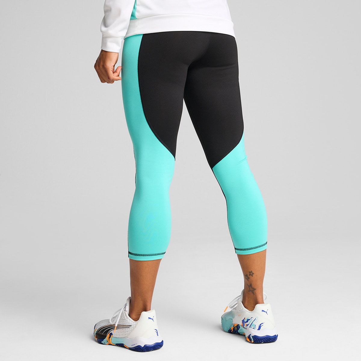 Calças de Padel Individual Padel 3/4 Tights Preto-2