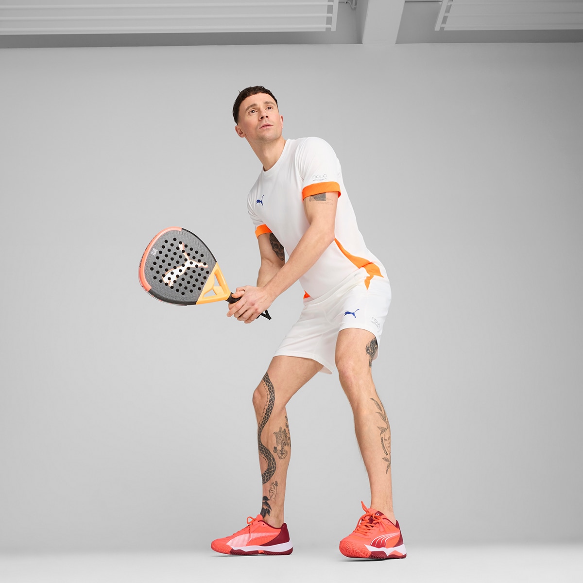 Calções de Padel Individual Padel Training Short Branco-3