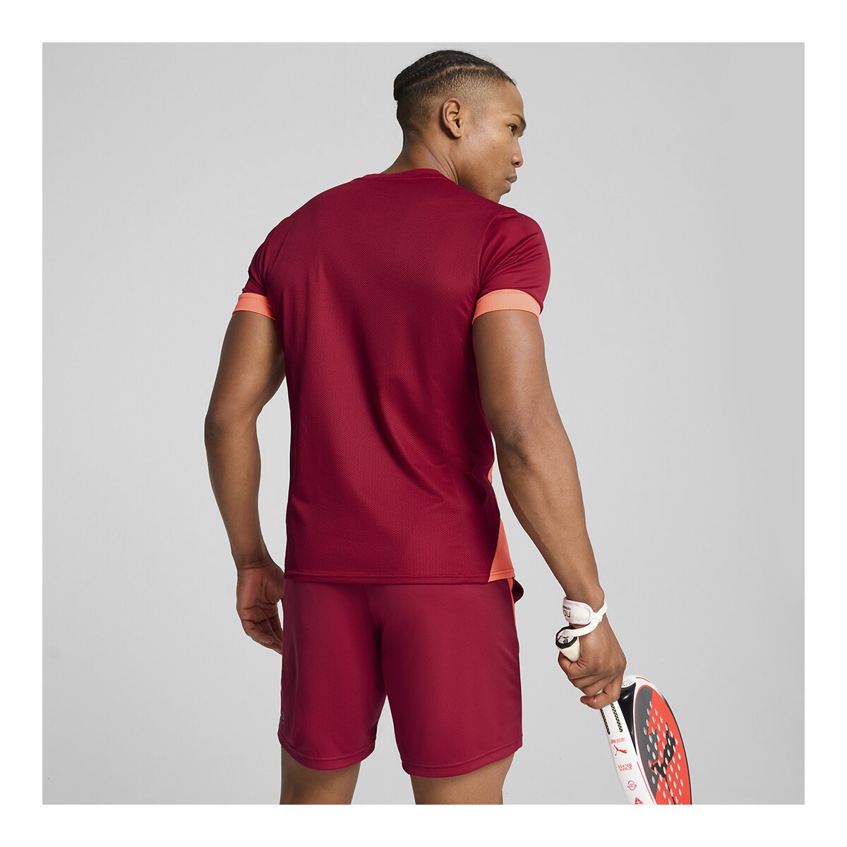 T-shirt Individual Padel Vermelho-4