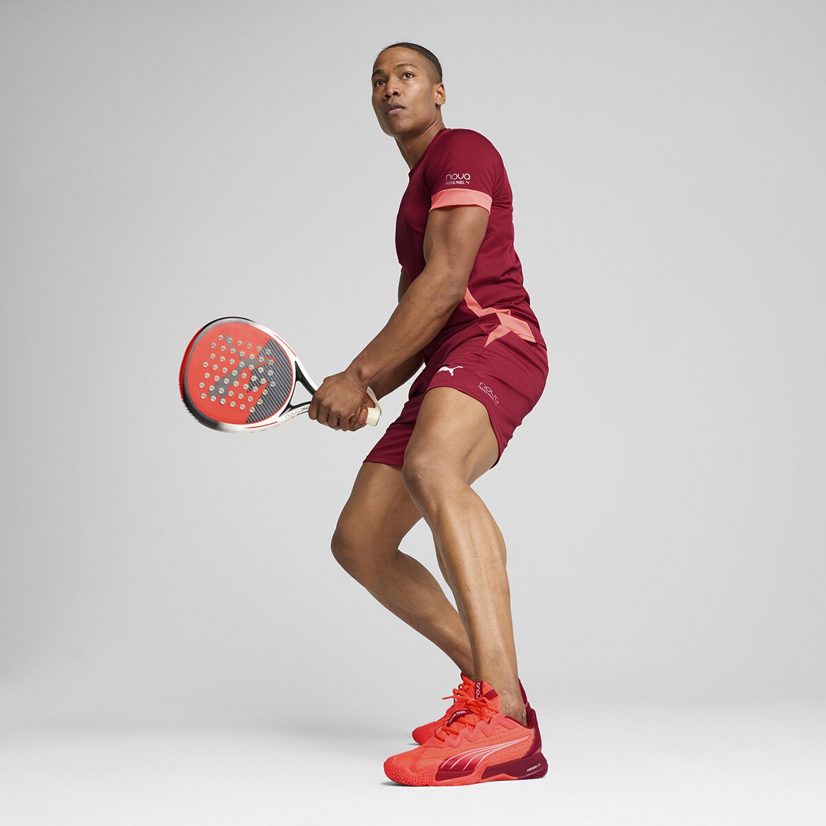 T-shirt Individual Padel Vermelho-5