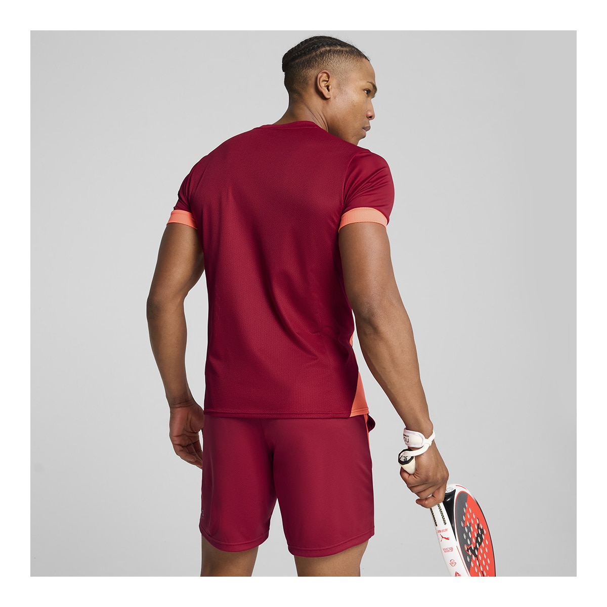 T-shirt Individual Padel Vermelho-4