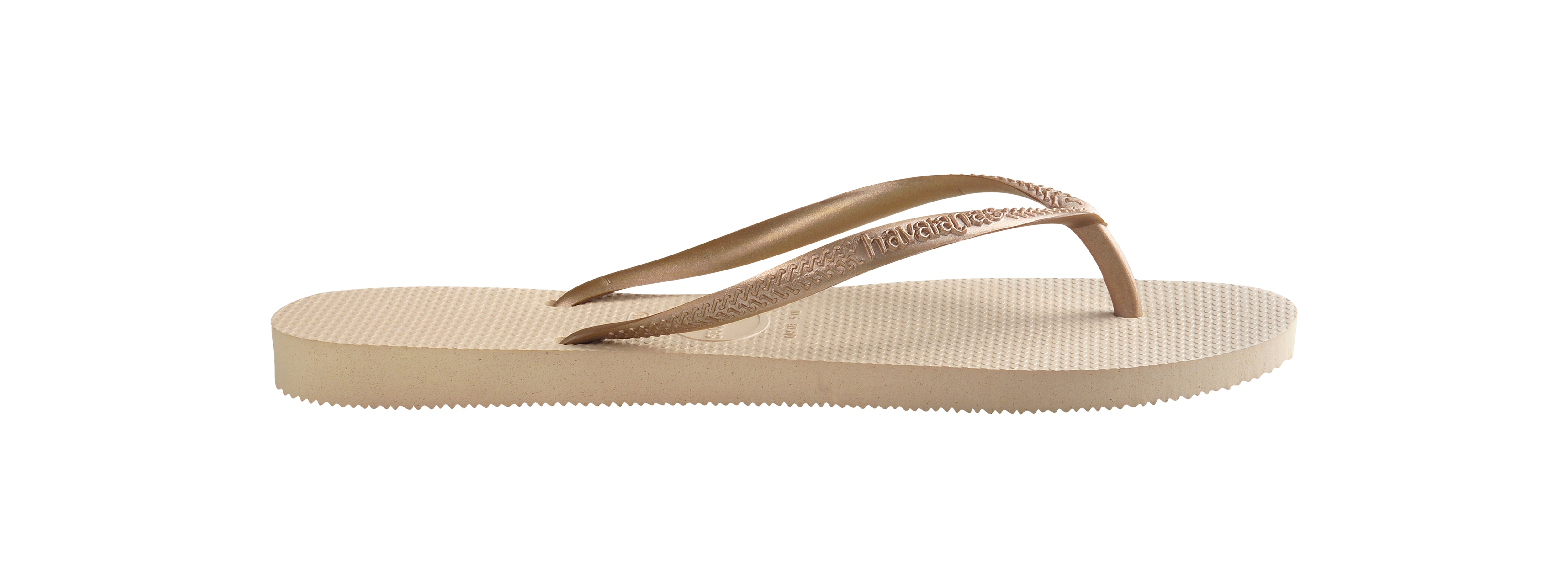 Chanclas de dedo de mujer Slim Havaianas - Dorado Dorado-3