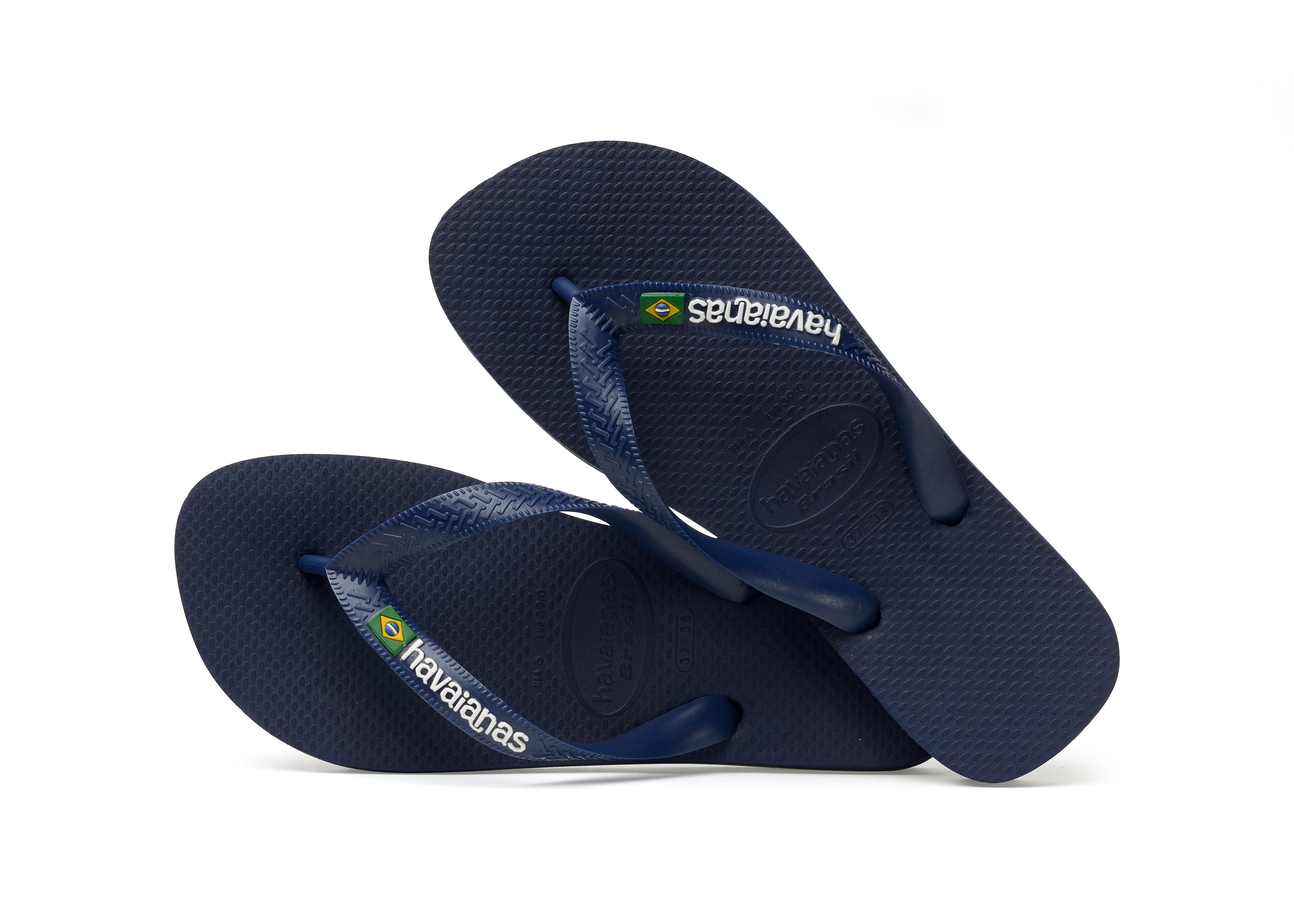 Chanclas de dedo unisex Brasil Logo Havaianas - Azul marino Azul marino-4