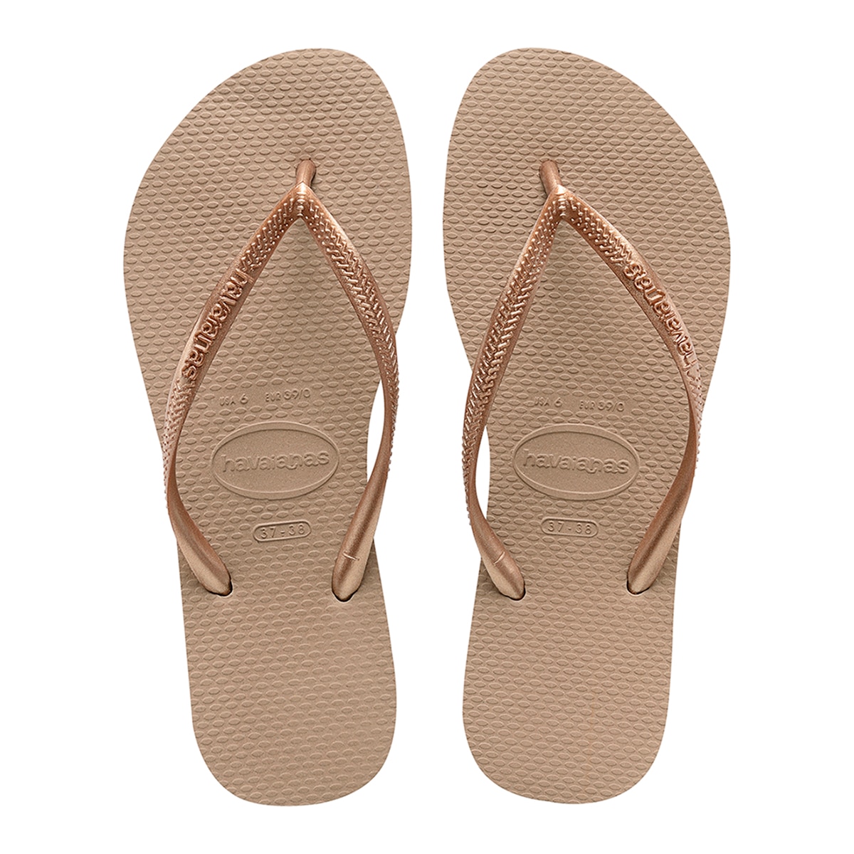 Imagen 0 de Chanclas de mujer Slim Havaianas Dorado