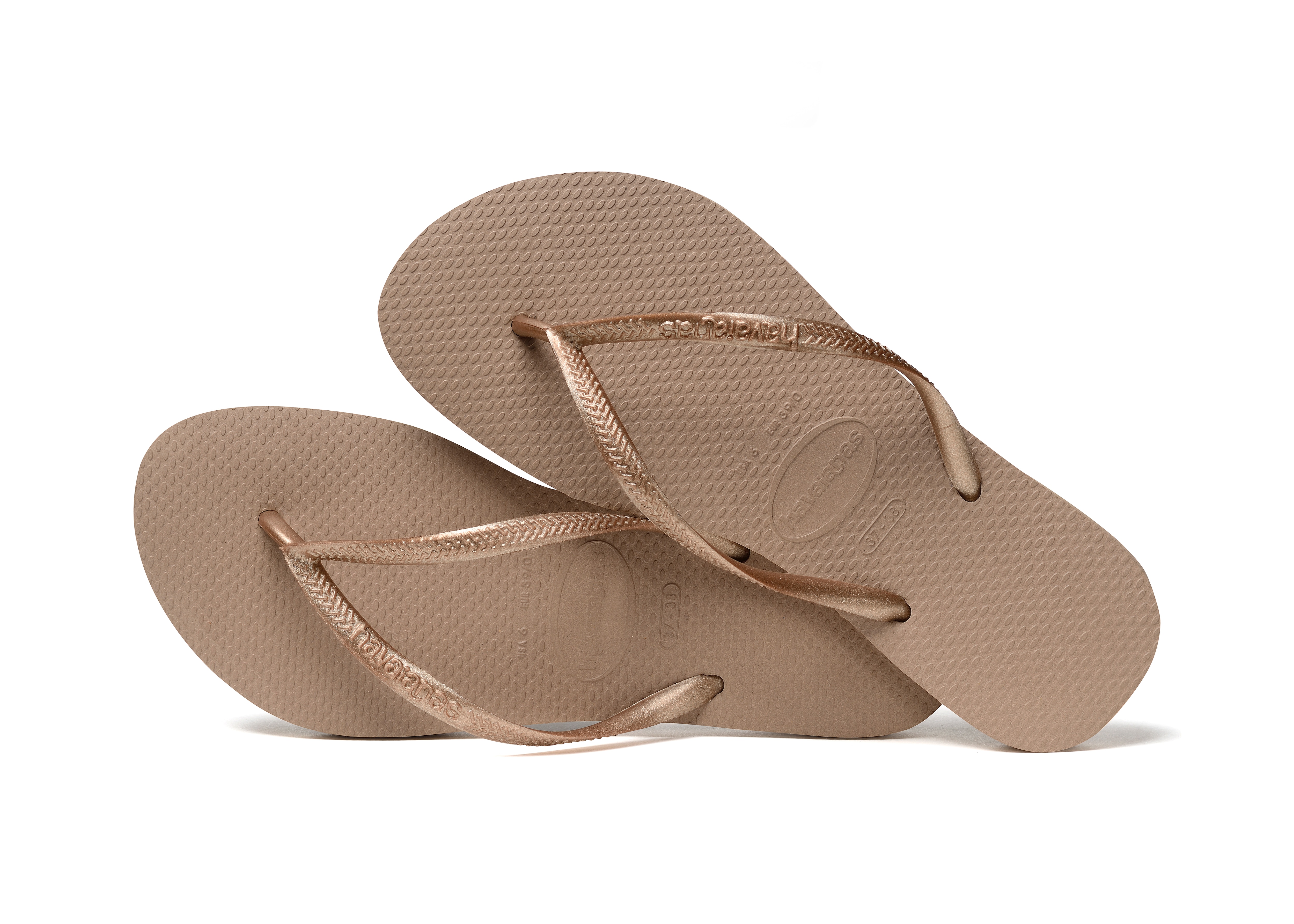 Chanclas de mujer Slim Havaianas - Dorado Dorado-4