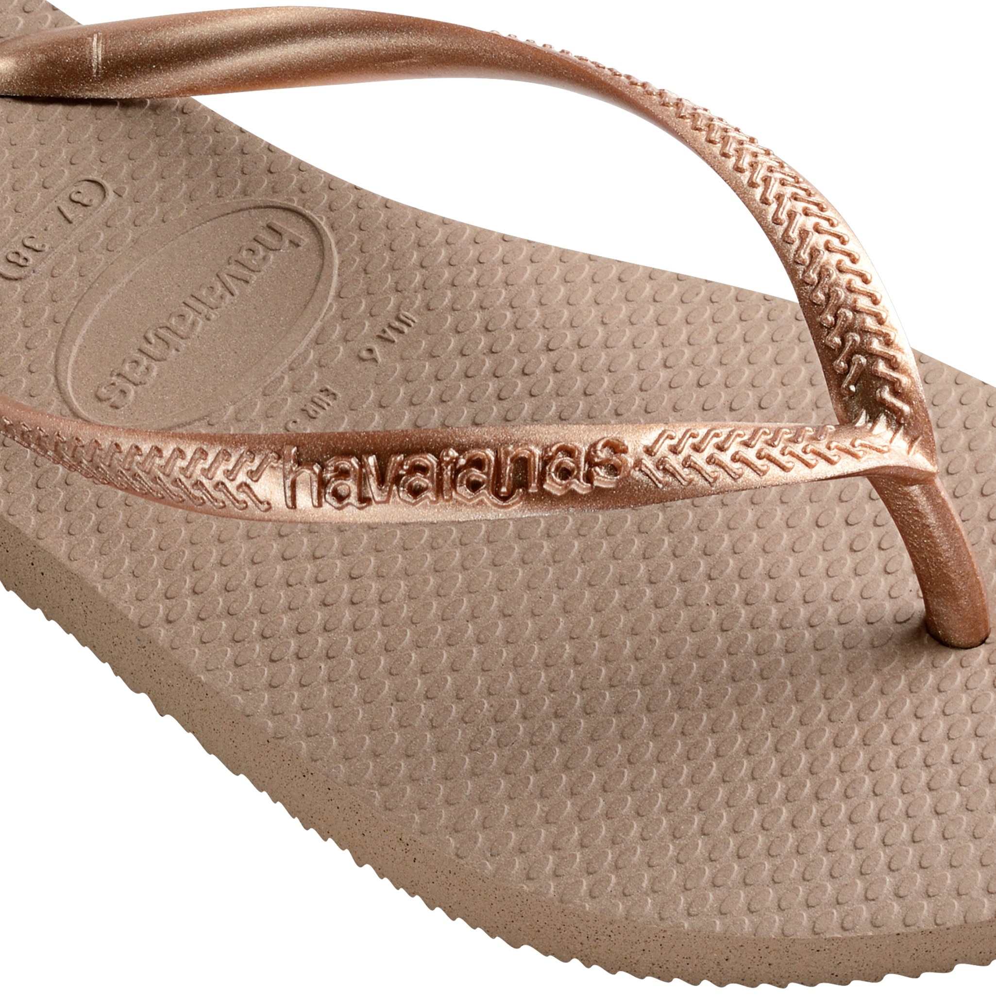 Chanclas de mujer Slim Havaianas - Dorado Dorado-5
