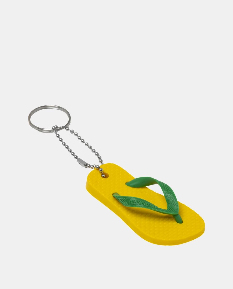 Porta-chaves unissexo com chinelo Havaianas Amarelo-limão-2