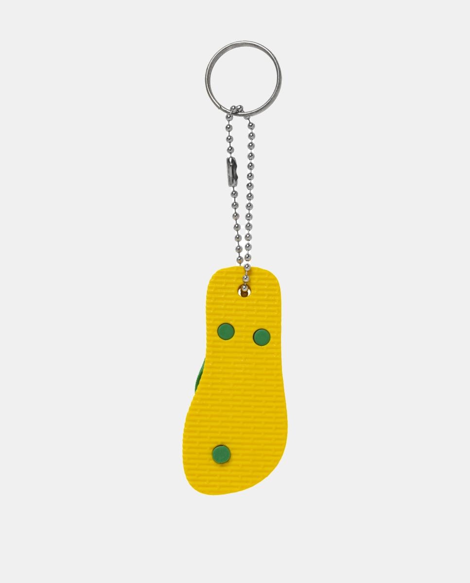 Porta-chaves unissexo com chinelo Havaianas Amarelo-limão-3