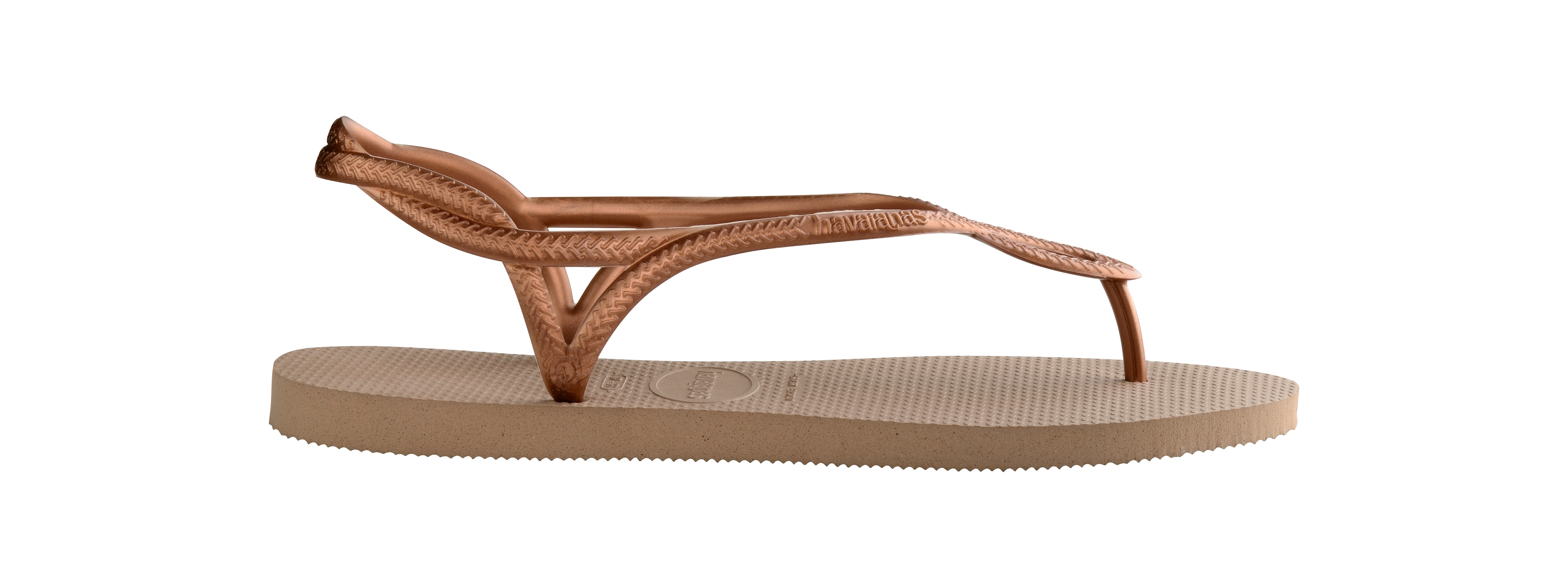 Sandalias de playa de niña Luna Havaianas - Dorado Dorado-3