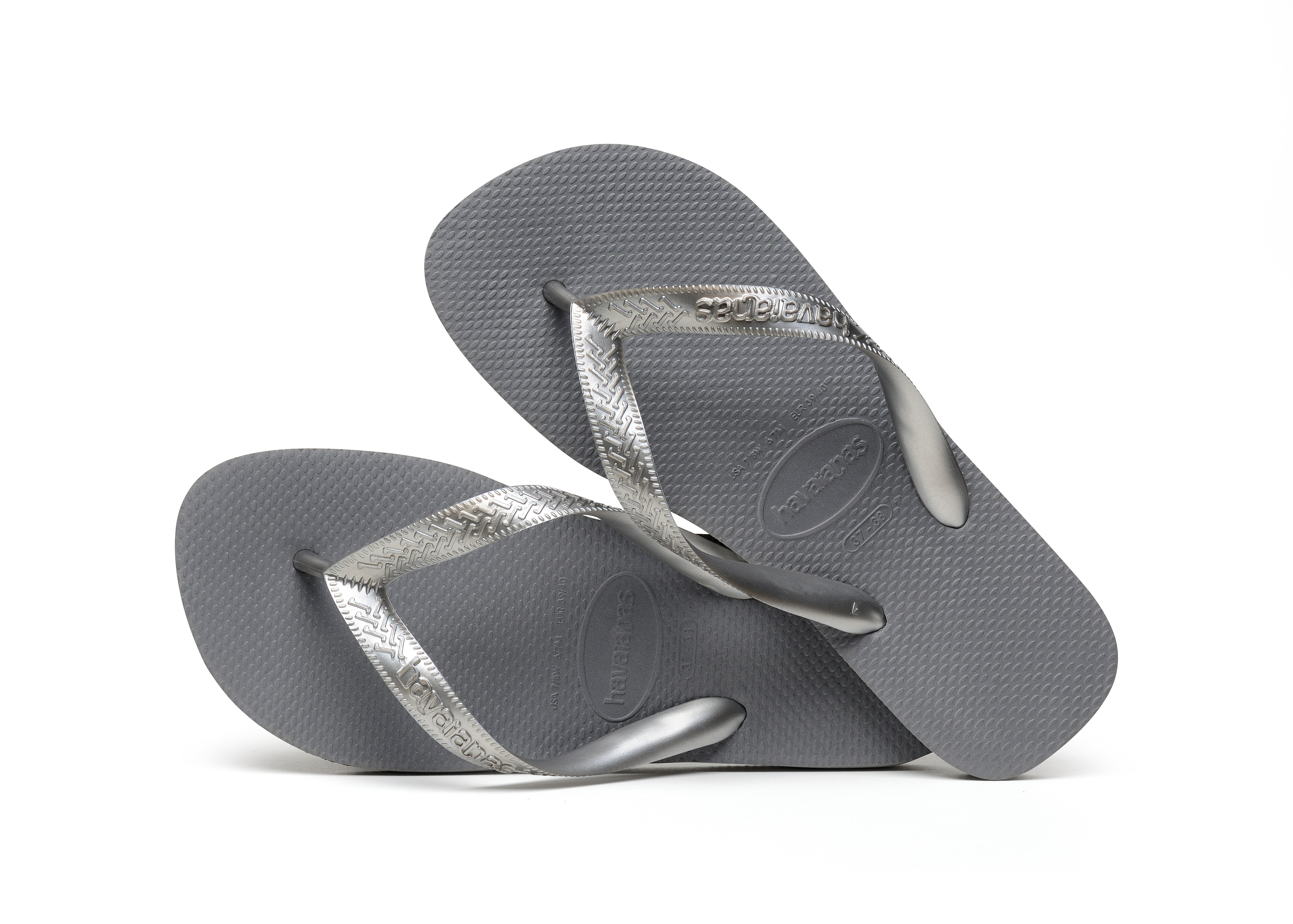 Imagen 4 de Chanclas de mujer Top Tiras Havaianas - Plateado Plateado
