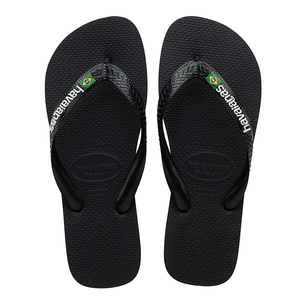 Imagen 1 de Chanclas de baño unisex Brasil Logo Havaianas - Negro Negro