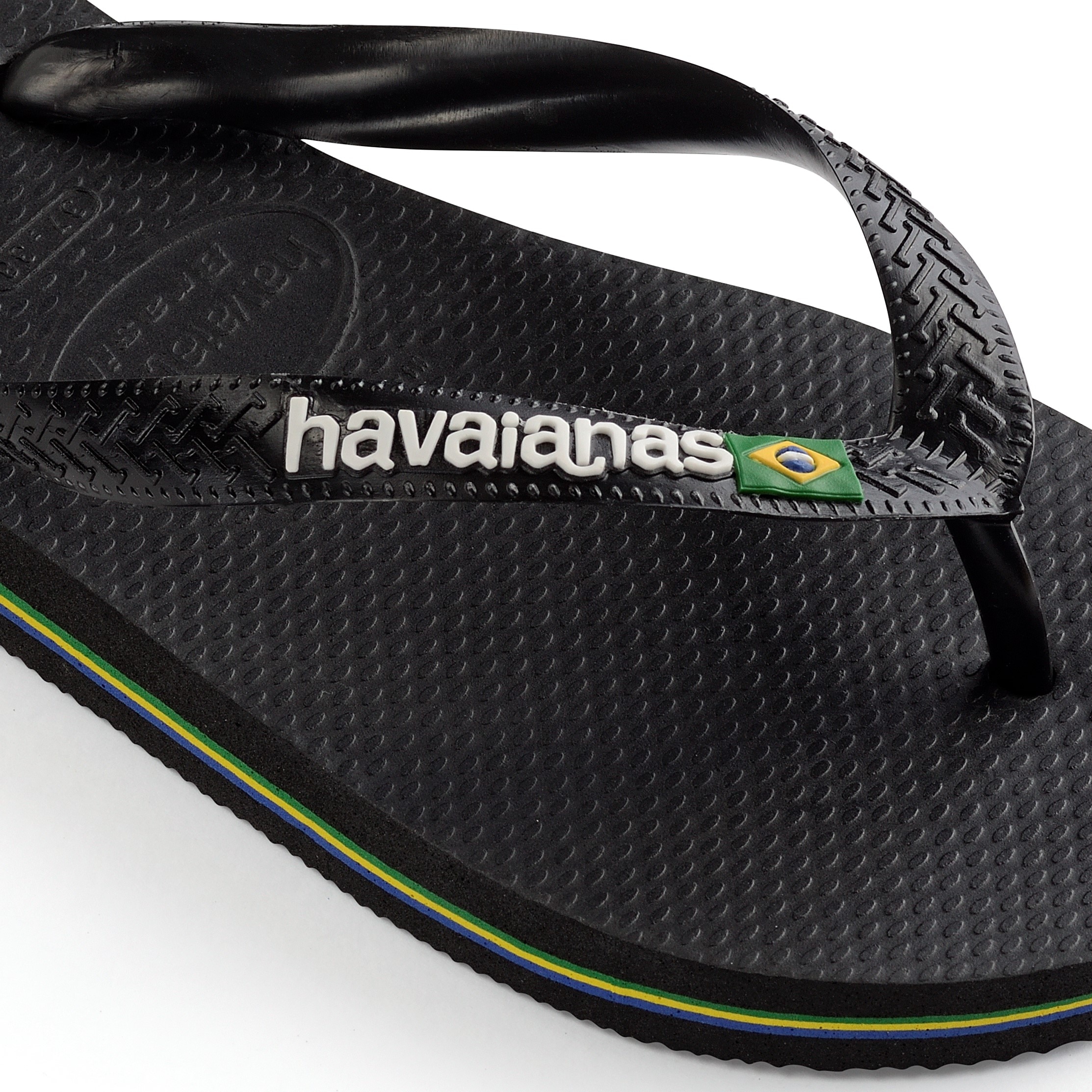 Imagen 2 de Chanclas de baño unisex Brasil Logo Havaianas - Negro Negro