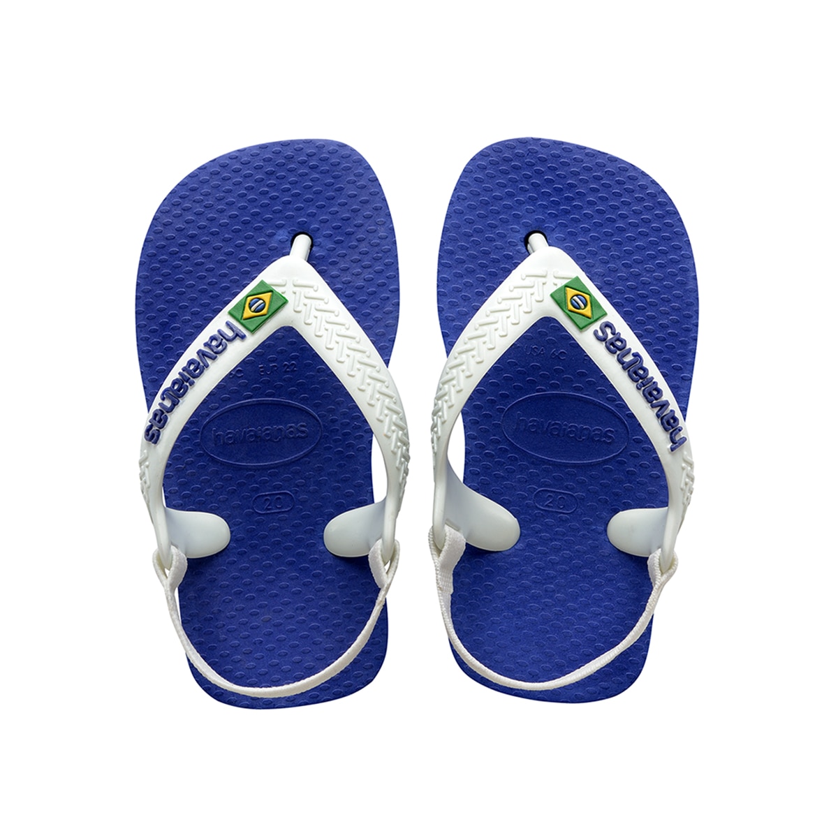 Imagen 0 de Chanclas de dedo Bebés Brasil Logo Havaianas Azul marino
