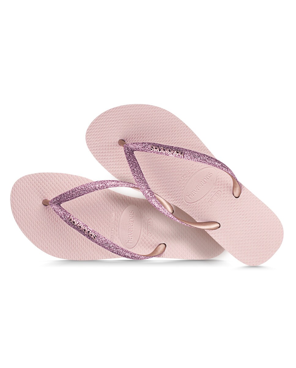 Chinelos Slim Glitter Rosa-2