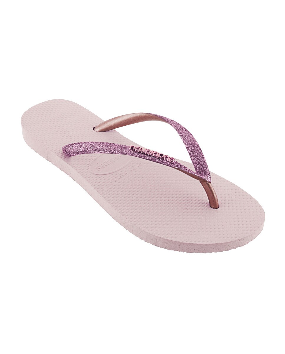 Chinelos Slim Glitter Rosa-4