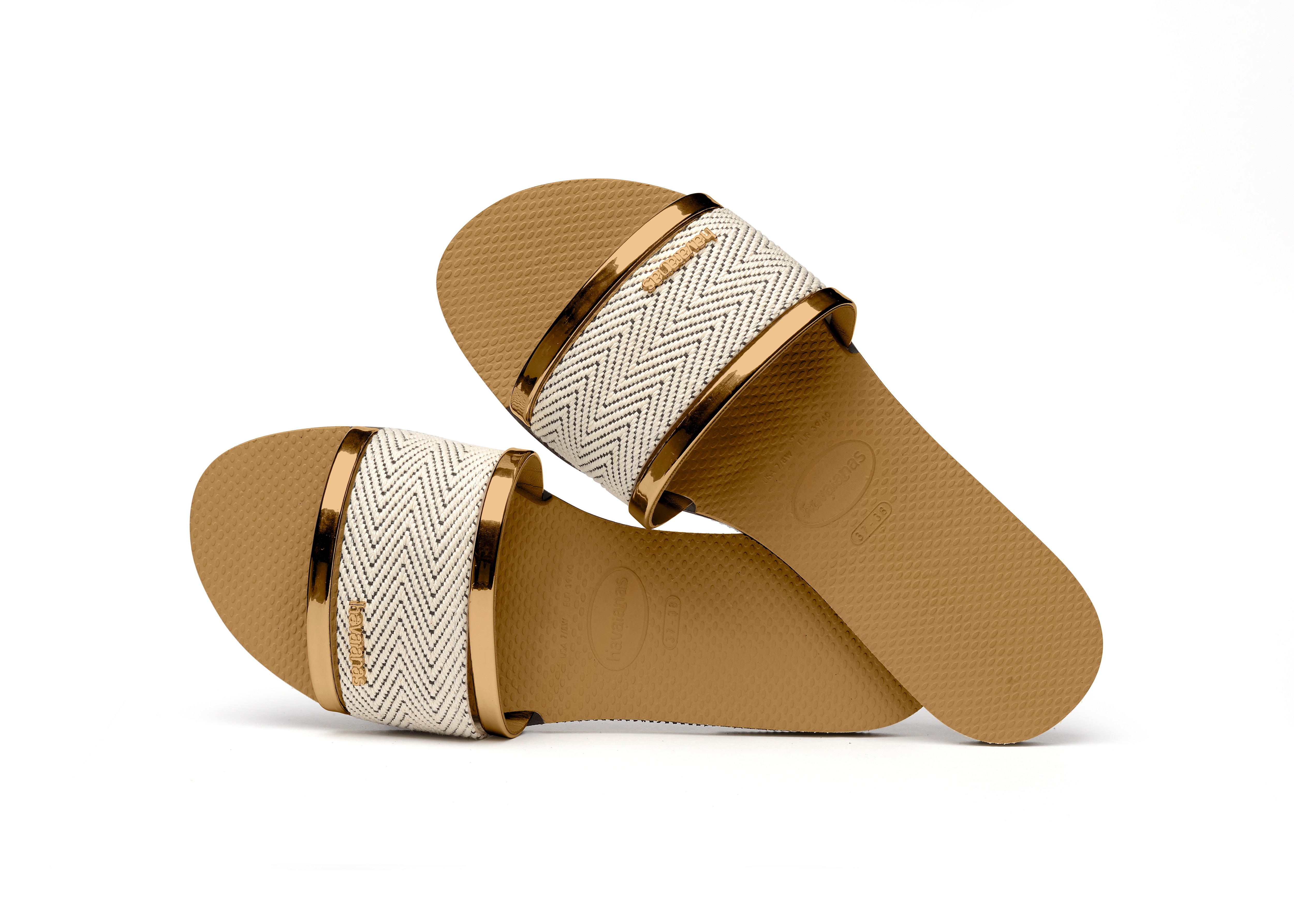 Chinelos de Mulher You Trancoso Premium Dourado-4