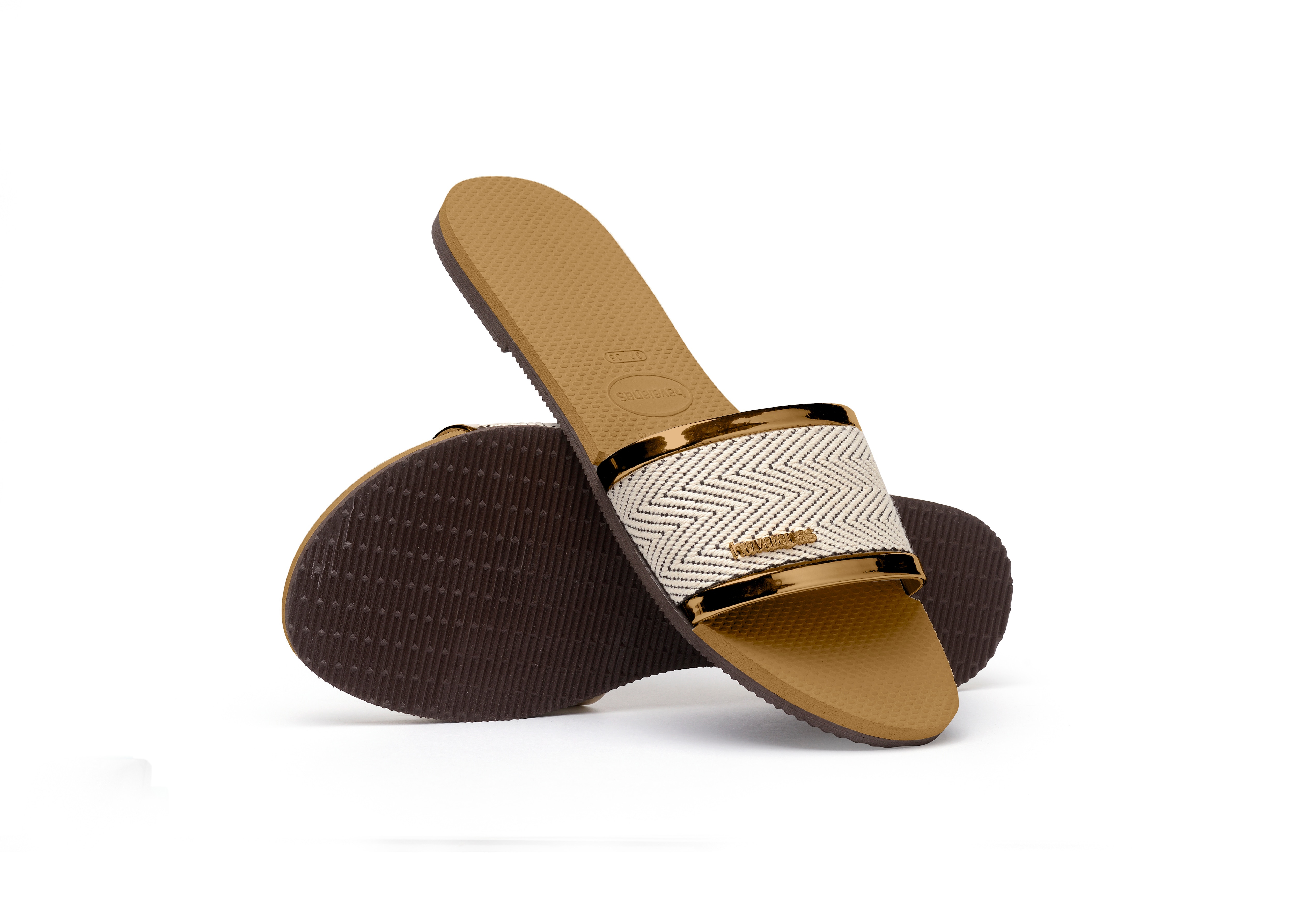 Chinelos de Mulher You Trancoso Premium Dourado-5