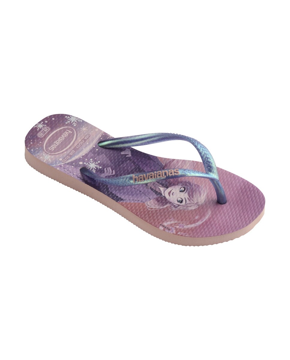 Chinelos de Dedo de Criança Kids Slim Frozen Rosa-3