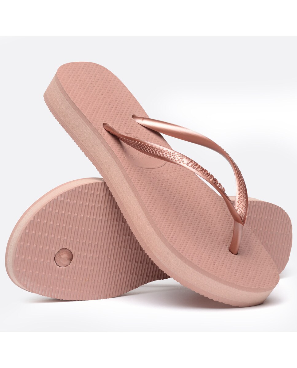 Chinelos Slim Flatform Rosa-4