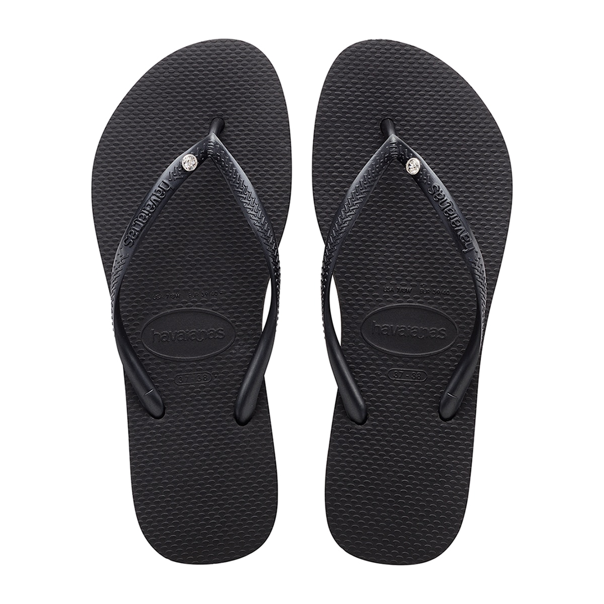 Imagem 0 de Chinelos de Dedo de Mulher Slim Crystal SW II Havaianas
