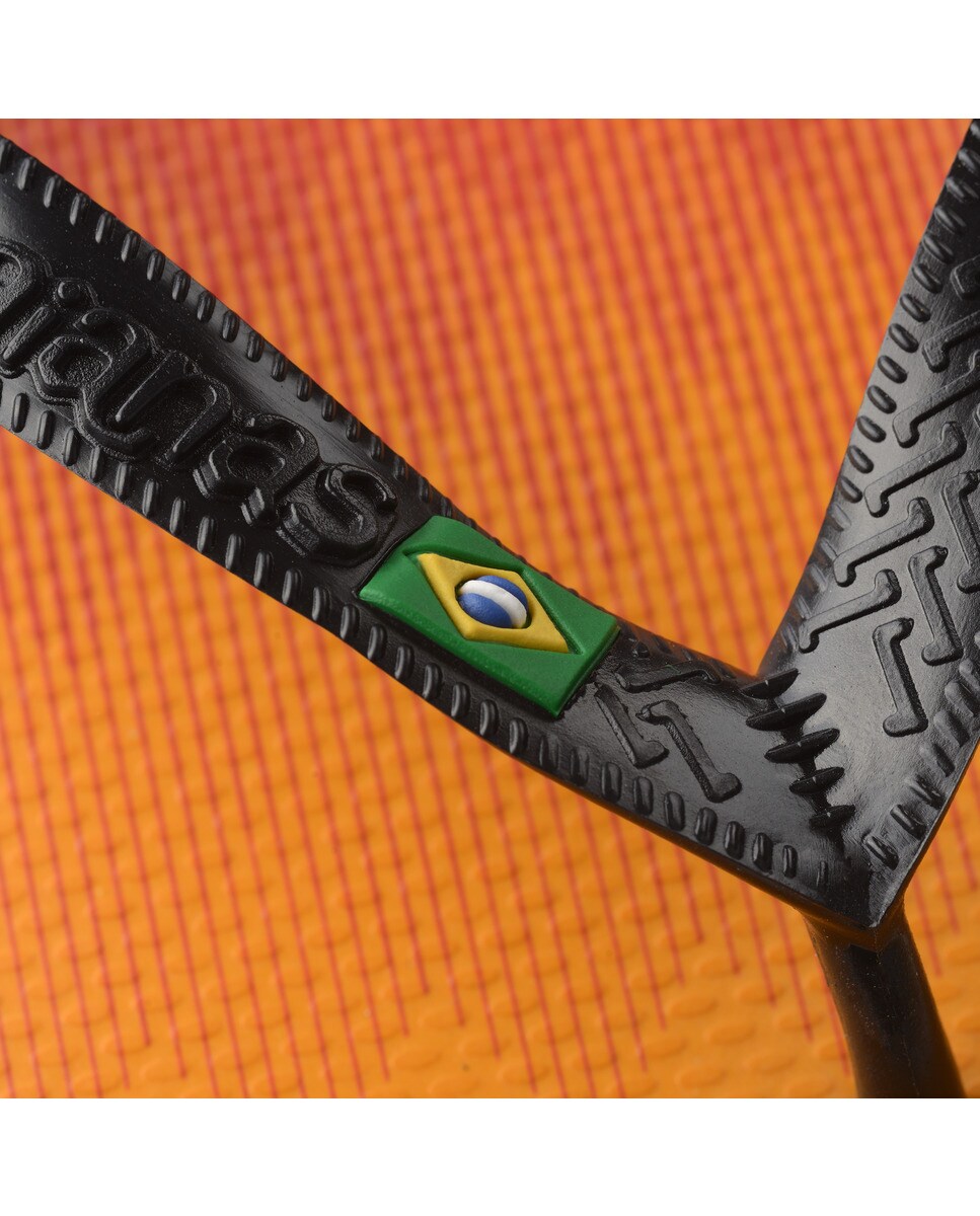 Chinelos unissexo Brasil Fresh Laranja-5