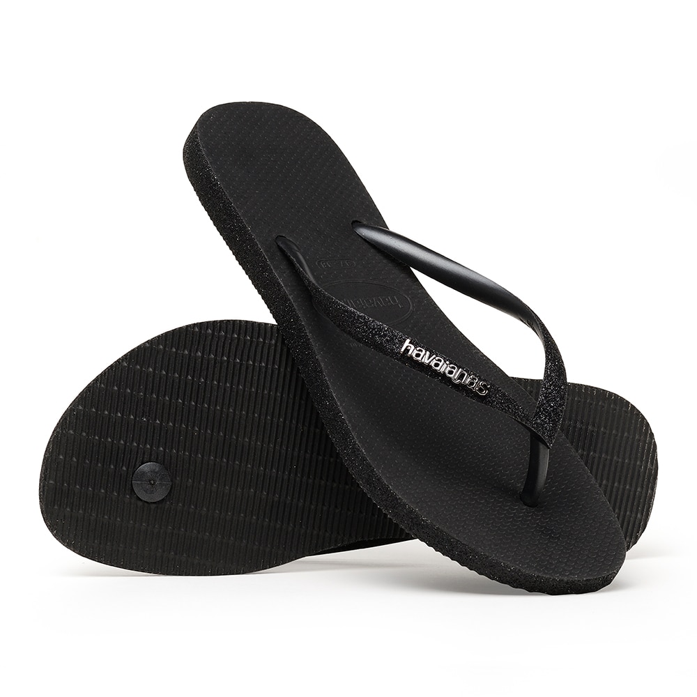 Chinelos Slim Sparkle Preto-5