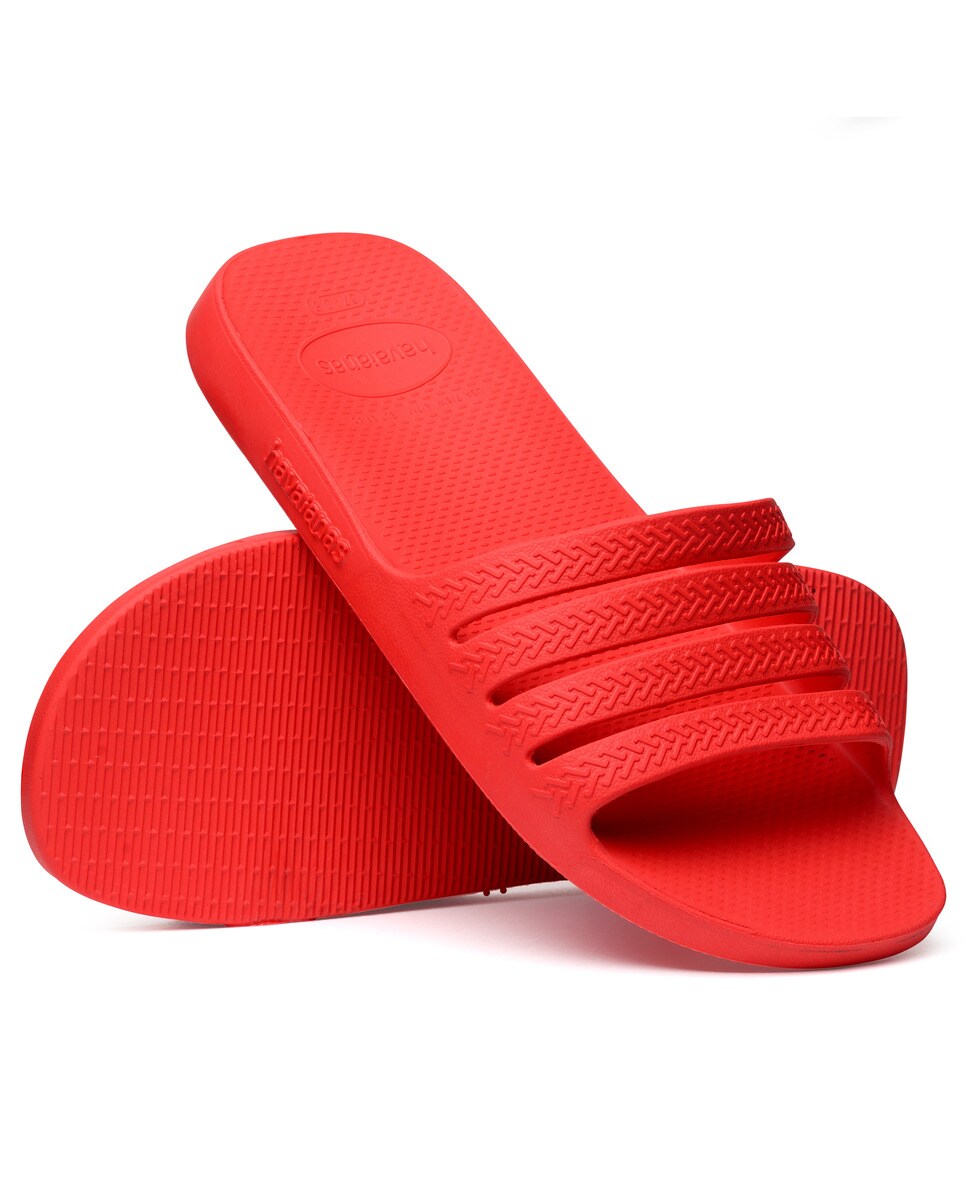 Chinelos de Dedo Unissexo Slide Stradi Vermelho-5