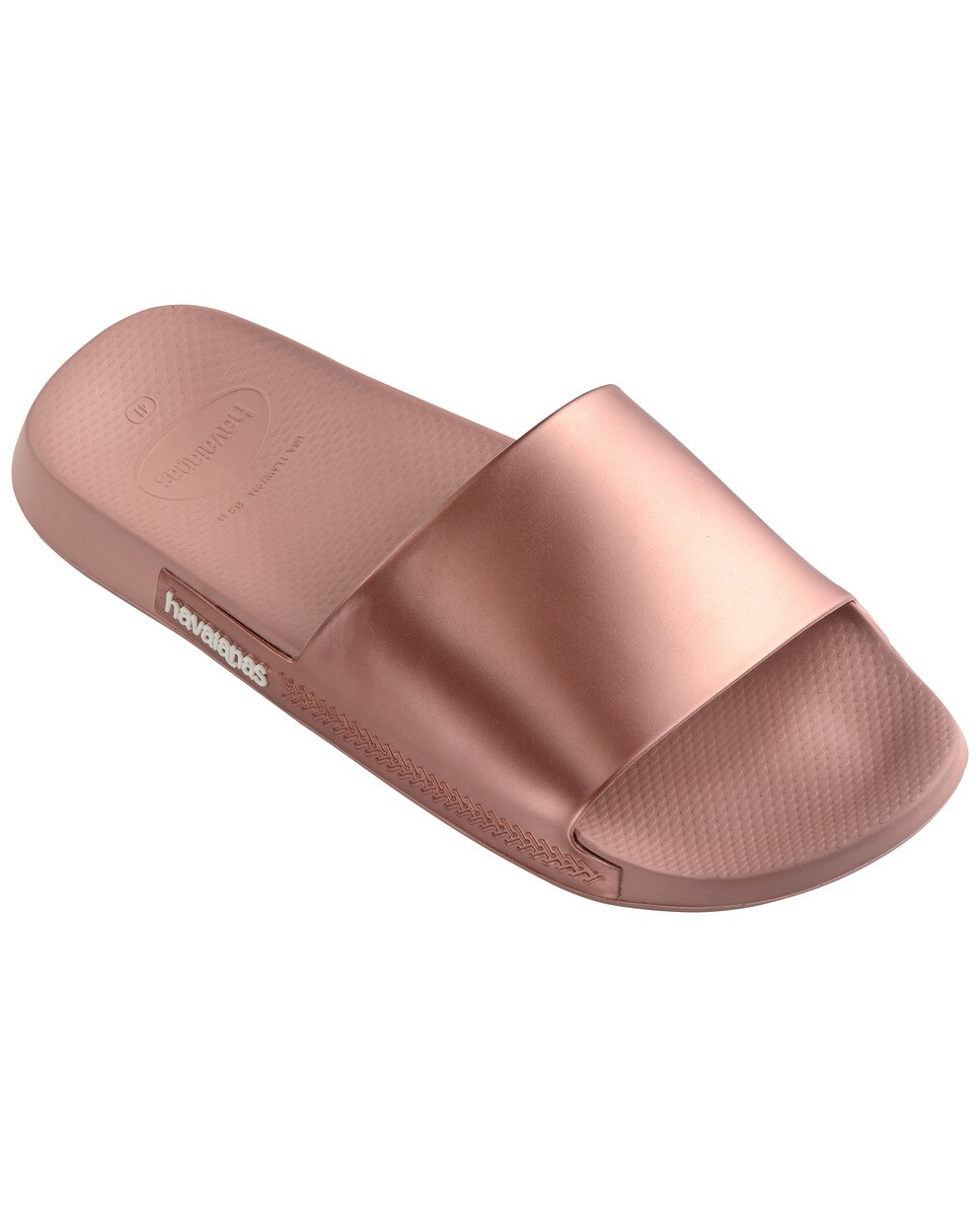 Chinelos de Dedo Unissexo Slide Classic Metallic Rosa-2
