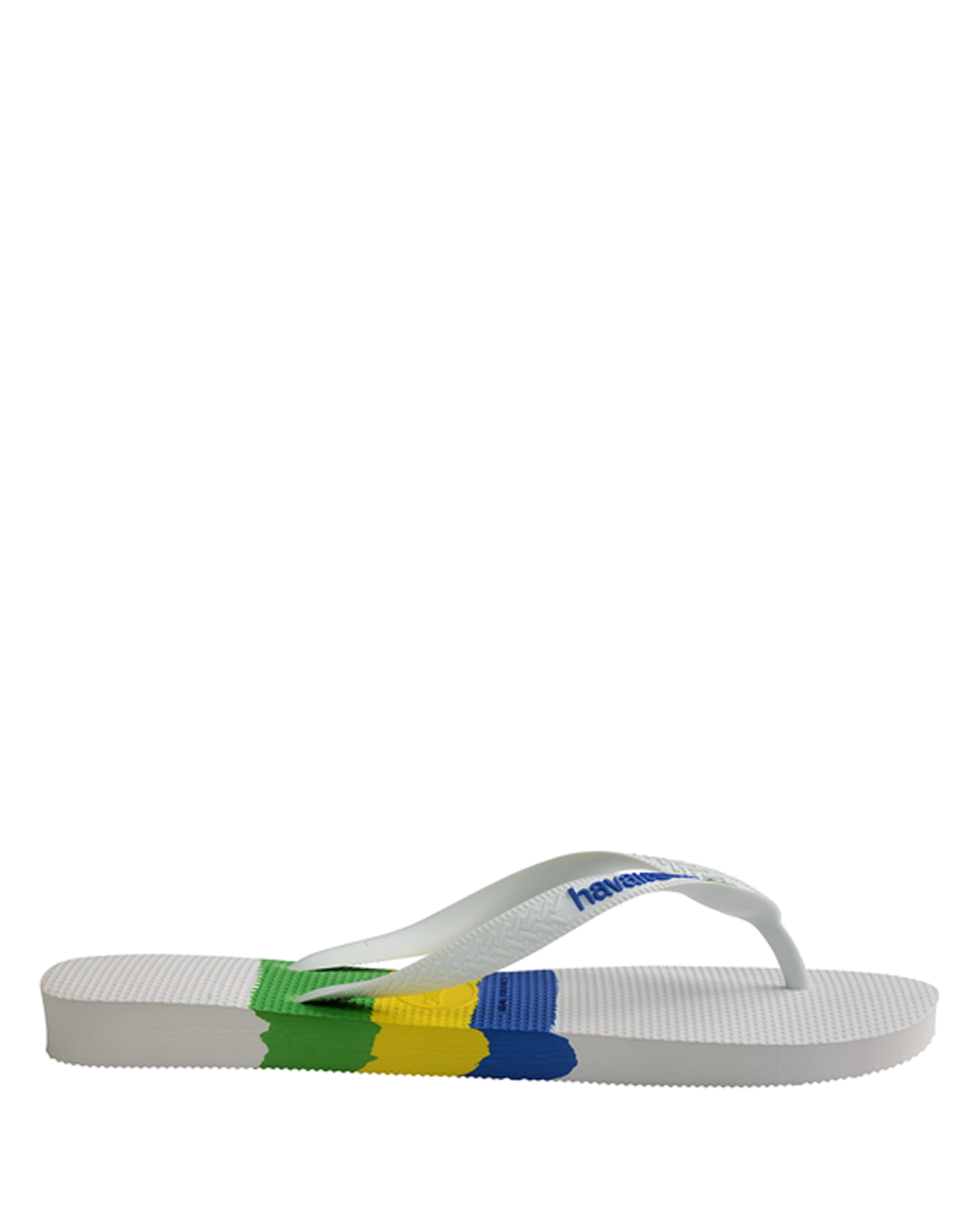Chinelos de Dedo Unissexo Brasil Tech Branco / Multicolor-1