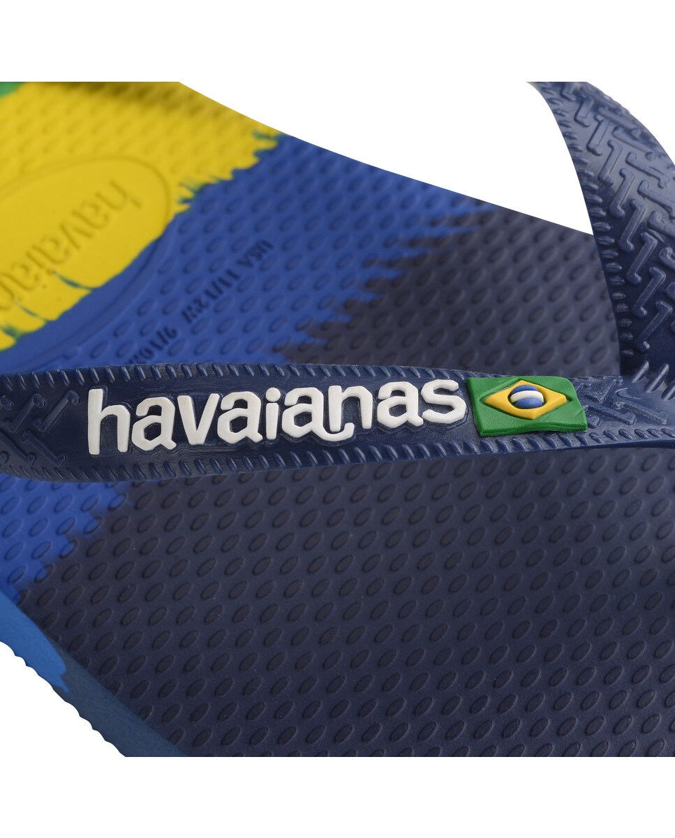 Chinelos de Dedo Unissexo Brasil Tech Azul-marinho/Multicolor-6