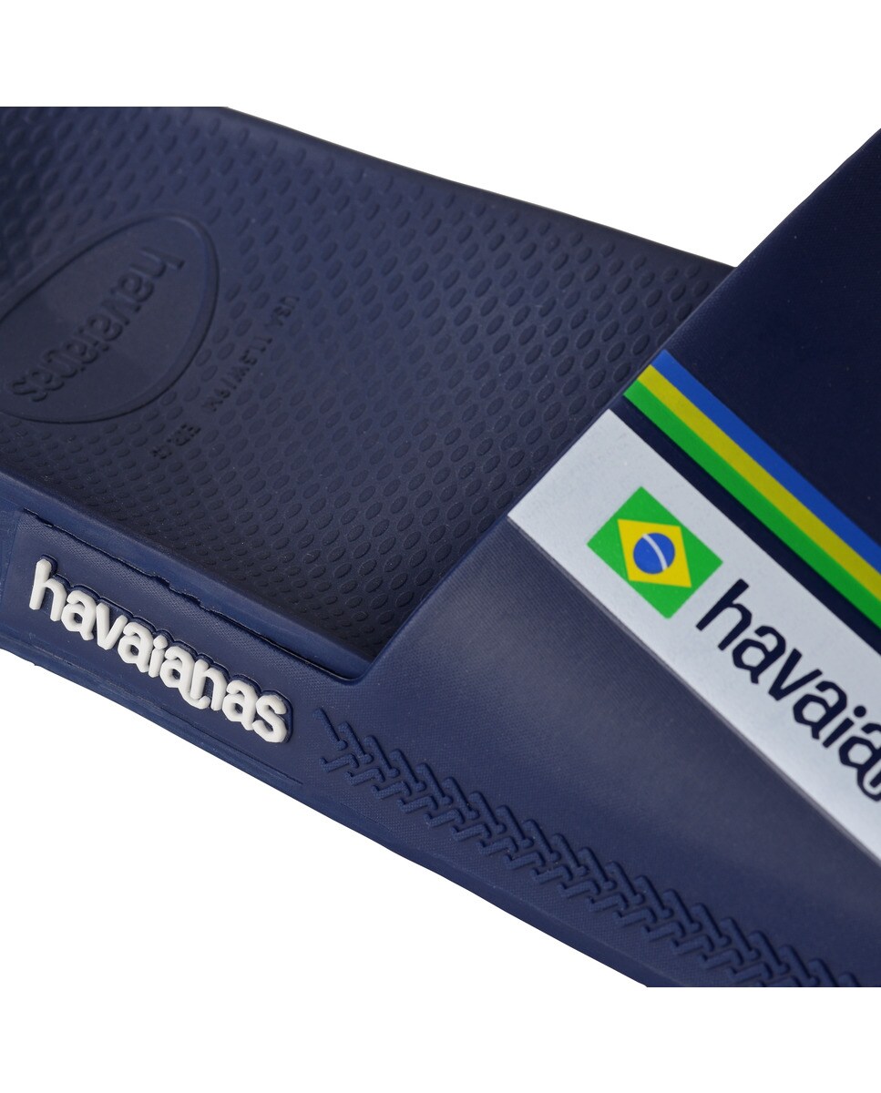 Chinelos Unissexo Slide Brasil Azul-marinho-5