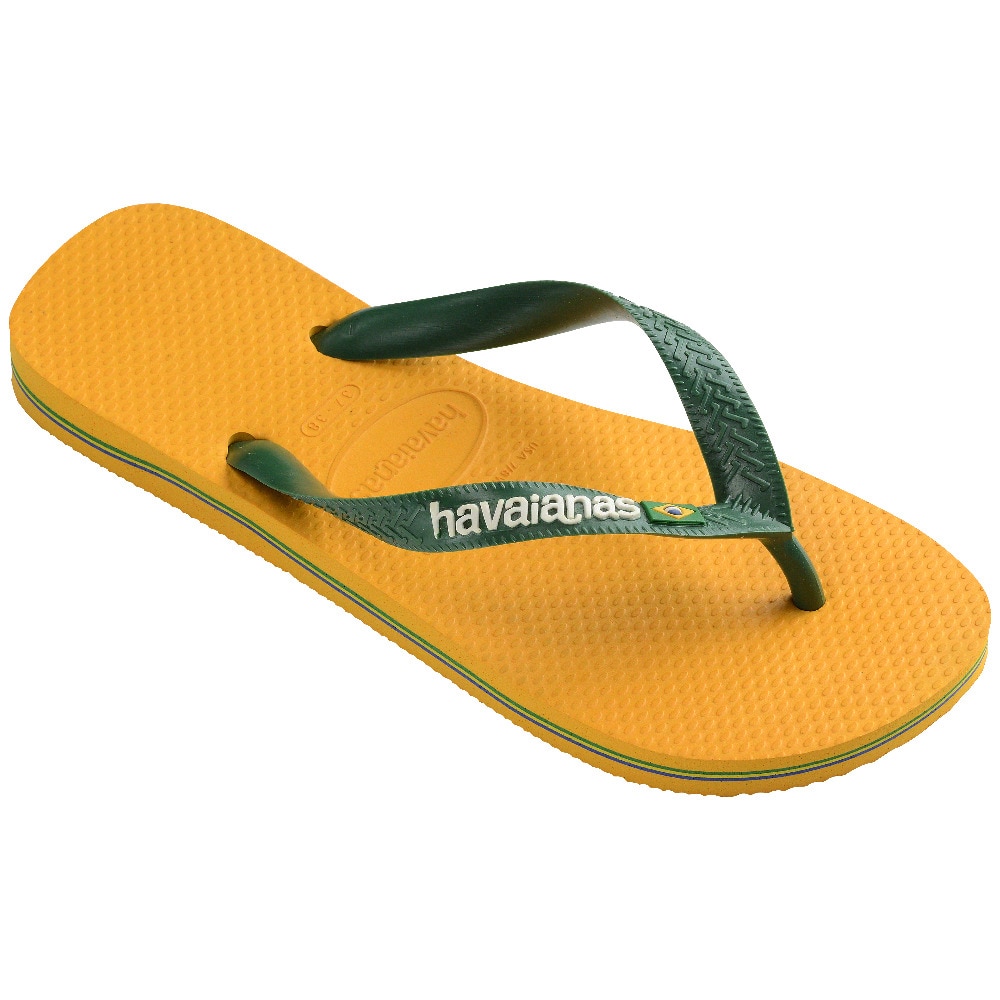 Chinelos unissexo Brasil Logo Amarelo / Verde-6