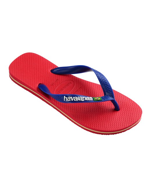 Chinelos unissexo Brasil Logo Vermelho / Azul-marinho-3
