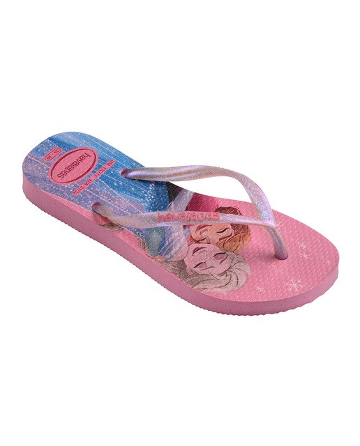 Chinelos de dedo de criança Kids Slim Princess Rosa / Estampado-2