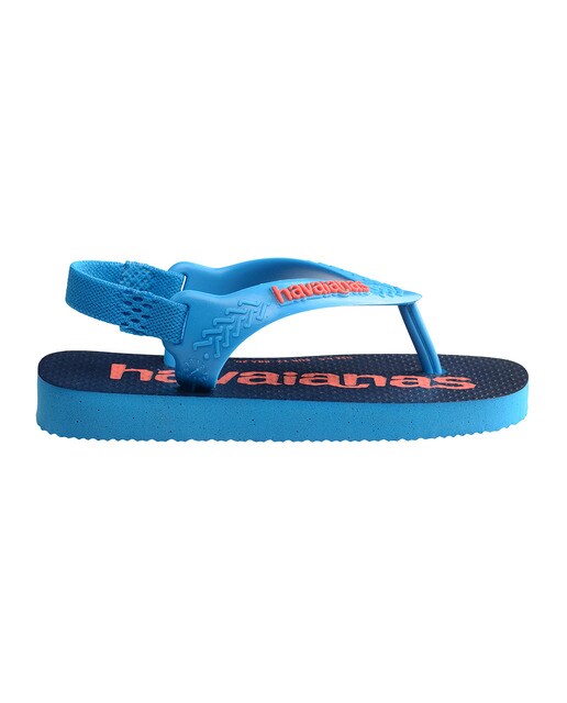 Chinelos de Dedo de Bebé Baby Logomania Azul / Laranja-2