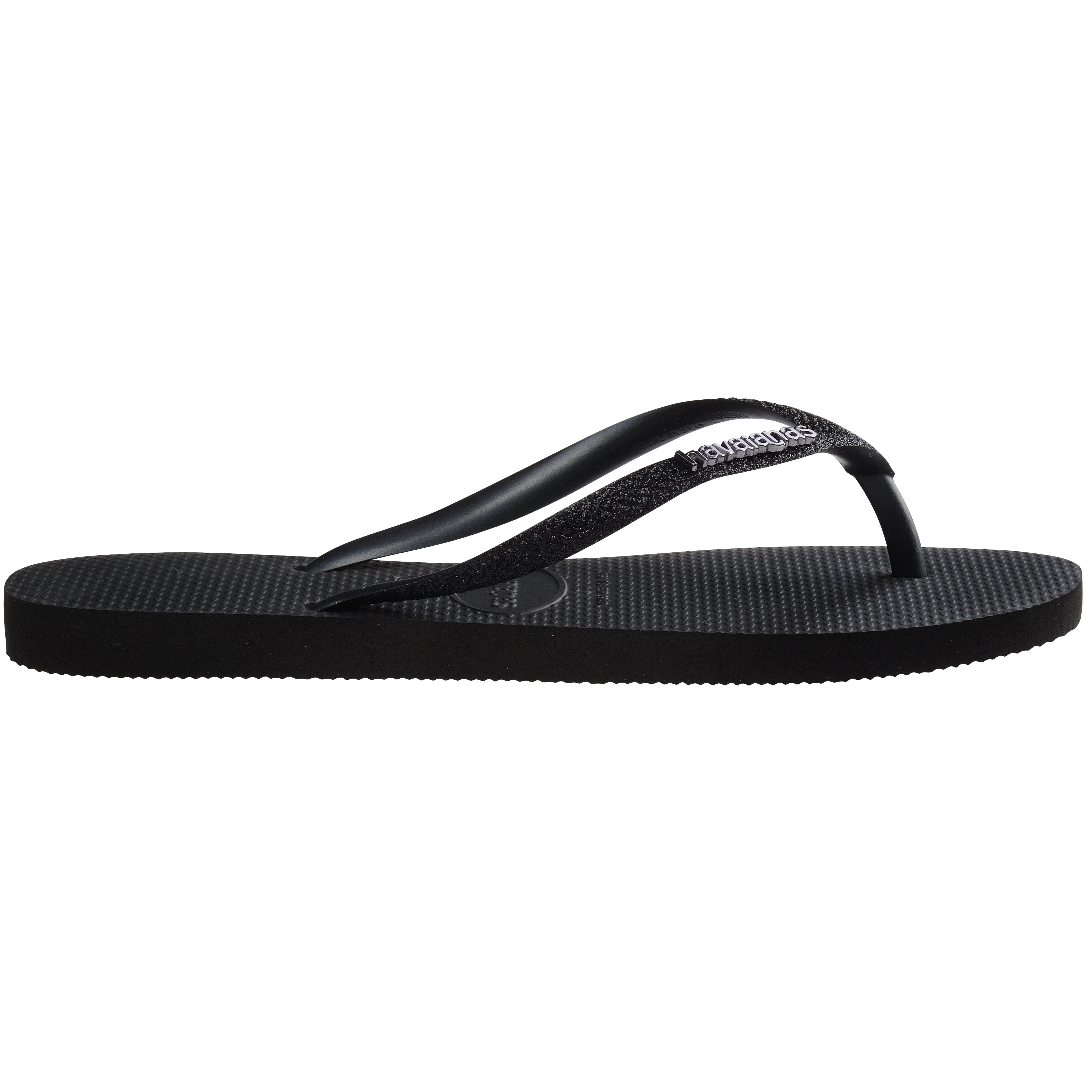 Chinelos de Banho de Mulher Slim Glitter II Preto-3