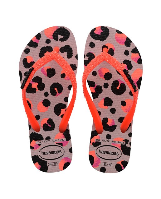 Chinelos de Banho de Criança Kids Slim Glitter Trendy Rosa-claro-1