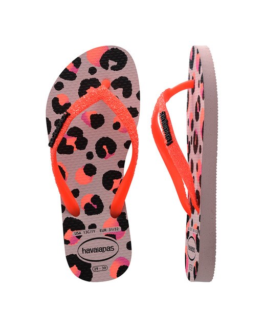 Chinelos de Banho de Criança Kids Slim Glitter Trendy Rosa-claro-2