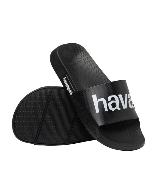 Chinelos de Banho Unissexo Slide Classic Logomania Preto-2